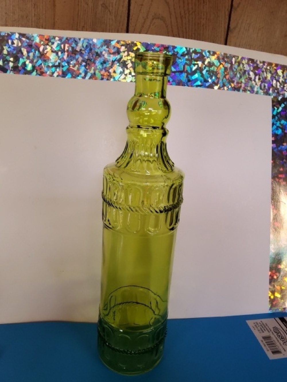 Vintage Emerald Green Glass Bottle, Decanter. - Picture 2 of 5